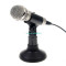 microfon pentru calculator/ laptop/ PC; cu suport flexibil; mufa jack 3,5mm