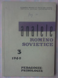 ANALELE ROMANO-SOVIETICE - PEDAGOGIE-PSIHOLOGIE - NR. 3/1960