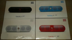 Boxa Beats Pill by Dr. Dre Limited Edition Noi (+ Husa), BT, AUX, Card; Garantie foto