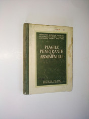 Plagile penetrante ale abdomenului Ed. de stat 1952 foto