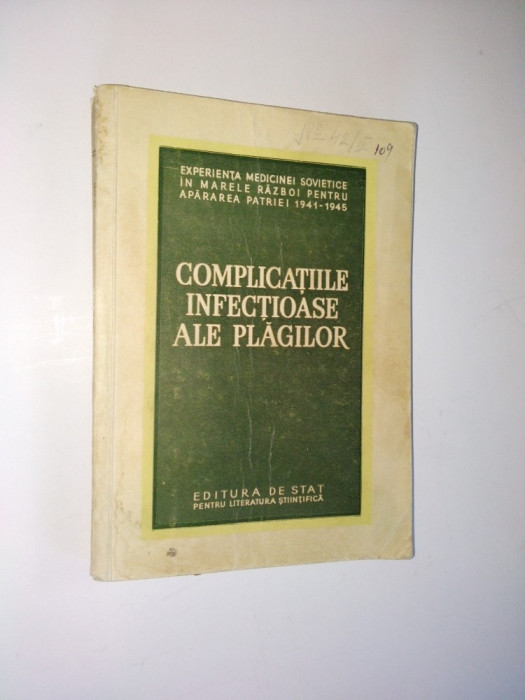 Complicatiile infectioase ale plagilor - 1954