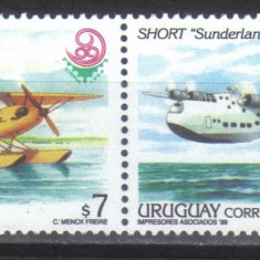 URUGUAY 1999, Aviatie, serie neuzata, MNH