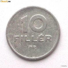 G2. UNGARIA 10 FILLER 1966, 0.85 g., Aluminum, 19.1 mm - BINE COTATA **