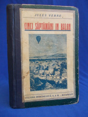 JULES VERNE - CINCI SAPTAMANI IN BALON - CULTURA ROMANEASCA ~ 1933 foto