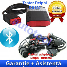Tester Delphi DS150E cu Bluetooth + Cabluri turisme Autocom/Delphi - Garantie foto