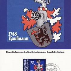 1646 - Lichtenstein 1982 - carte maxima