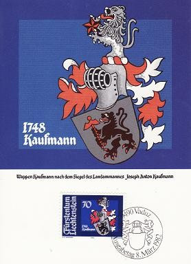1646 - Lichtenstein 1982 - carte maxima foto