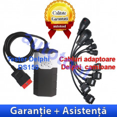 Tester multimarca DELPHI DS150E + Cabluri camioane compatibile AutoCom si Delphi foto