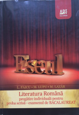 ESEUL. LITERATURA ROMANA PREGATIRE INDIVIDUALA PROBA SCRISA - L. Paicu, M. Lupu foto