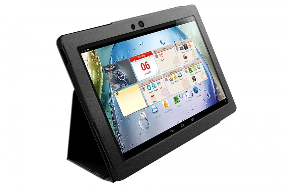 Husa tip stand ptr. Lenovo S6000 / Vodafone Smart Tab 3 10.1"*BLACK*+Stylus  | arhiva Okazii.ro