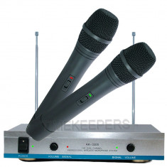 Set 2 microfoane wireless karaoke AK-3300 Pulisto WMS foto