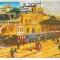 % ilustrata maxima-TRENUL ORIENT EXPRES IN GARA BUCURESTI NORD LA 1883