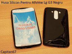 Husa Silicon Pentru Allview Lg G3 Negru foto