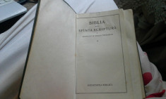 BIBLIA SAU SFINTA SCRIPTURA,HARTIE FINA TIGARA foto