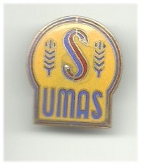Insigna UZINA DE MASINI AGRICOLE SEMANATOAREA BUCURESTI foto