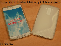 Husa Silicon Pentru Allview Lg G3 Transparent foto