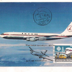 % ilustrata maxima-Boeing 707-15 ANI DE LA PRIMUL ZBOR Bucuresti-Beijing