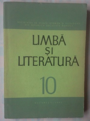 LIMBA SI LITERATURA 10 foto