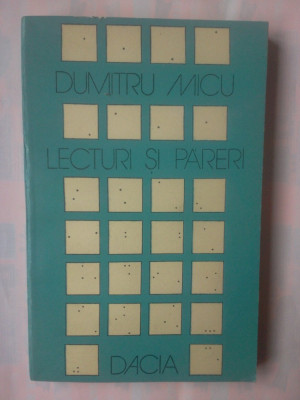 DUMITRU MICU - LECTURI SI PARERI foto