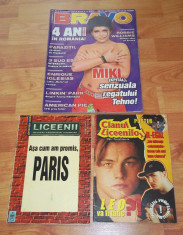 lot sapte reviste tineri Bravo, Popcorn, Liceenii, Clanul liceenilor 1998-2001 foto