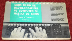 CURS RAPID DE DACTILOGRAFIERE PE COMPUTER SI MASINA DE SCRIS - Frank Donnelly foto