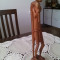 &quot;Vanatorul de crocodili&quot; - statueta sculptata in lemn de esenta rara