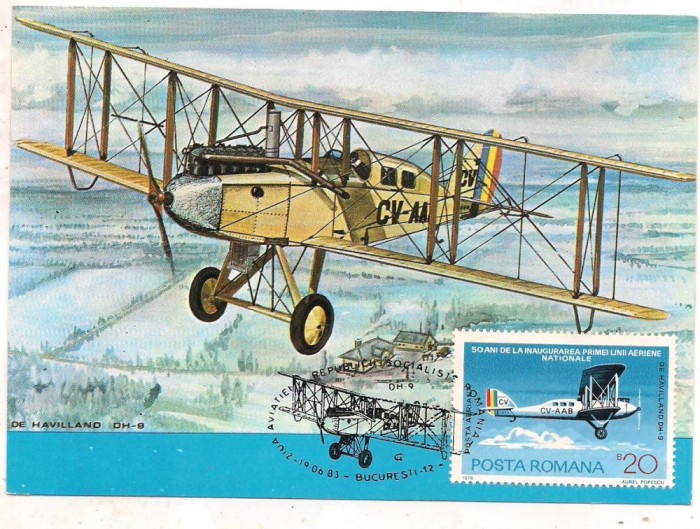 % ilustrata maxima-Avionul - DE HAVILLAND DH-9