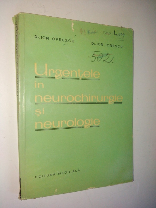 Urgentele in neurochirurgie si neurologie - 1963