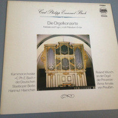 CARL PHILIPP EMANUEL BACH - ORGELKONZERTE - ETERNA REC /DISC VINIL/RDG