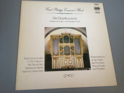 CARL PHILIPP EMANUEL BACH - ORGELKONZERTE - ETERNA REC /DISC VINIL/RDG foto