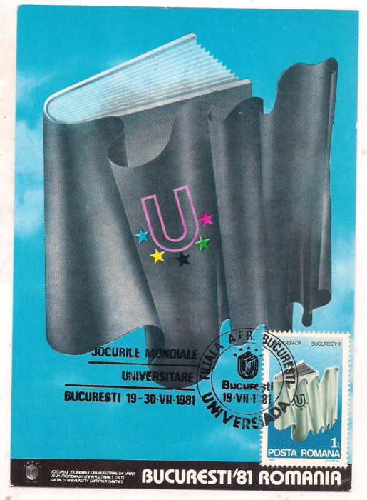 % ilustrata maxima-JOCURILE MONDIALE UNIVERSITARE 1981