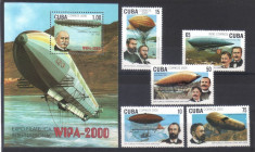 CUBA 2000, Dirijabile, serie neuzata, MNH foto