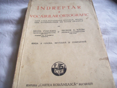 indreptar si vocabular ortografic-1945 foto