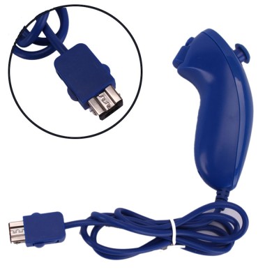 Maneta nunchuck Nintendo Wii controller albastru blue foto