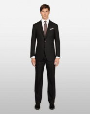 Costume Hugo Boss negru slim fit foto