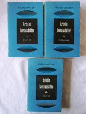 &amp;quot;KRISTIN LAVRANSDATTER&amp;quot;, 3 vol., Sigrid Undset, 1967. Absolut noi foto