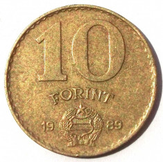 UNGARIA 10 FORINT 1989 ** foto