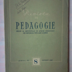 REVISTA DE PEDAGOGIE 8/1957 - AUGUST 1957