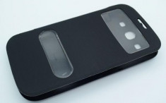 Husa flip cover Samsung Galaxy S3 i9300 Faconnable neagra foto