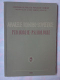 ANALELE ROMANO-SOVIETICE 2/1958 - PEDAGOGIE-PSIHOLOGIE