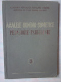 ANALELE ROMANO-SOVIETICE 3/1957 - PEDAGOGIE-PSIHOLOGIE