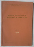 REVISTA DE FILOLOGIE ROMANICA SI GERMANICA 1958