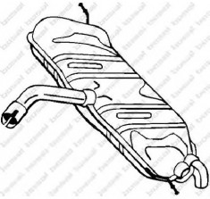 Toba esapament finala VW TOURAN 1T1 1T2 PRODUCATOR BOSAL 233 583 foto