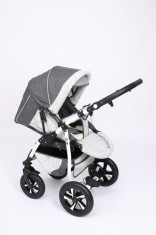 Carucior 2 in 1 Q9 Baby Merc Color 3 (Gri inchis cu Gri deschis) Baby-Merc foto