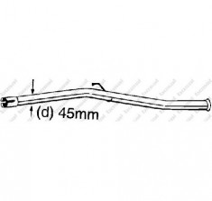 Teava reparatie catalizator PEUGEOT 309 Mk II 3C 3A PRODUCATOR BOSAL 889 165 foto