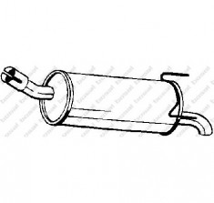 Toba esapament finala OPEL ZAFIRA B A05 PRODUCATOR BOSAL 185 645 foto