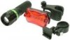 Set Far + Stop LED Bicicleta, Lanterna Cree, 3 Moduri, 5 LED-uri Spate, 7 Moduri, Prindere Inclusa, Baterii AAA