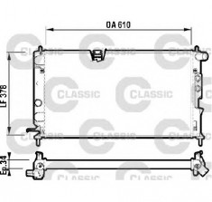 Radiator racire motor OPEL VECTRA B 36 PRODUCATOR VALEO 232347 foto