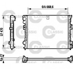 Radiator racire motor FIAT ULYSSE 220 PRODUCATOR VALEO 232692 foto