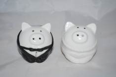 Marturii nunta/botez Solnita sare &amp;amp; piper ceramica model Porcusori marturie porc foto